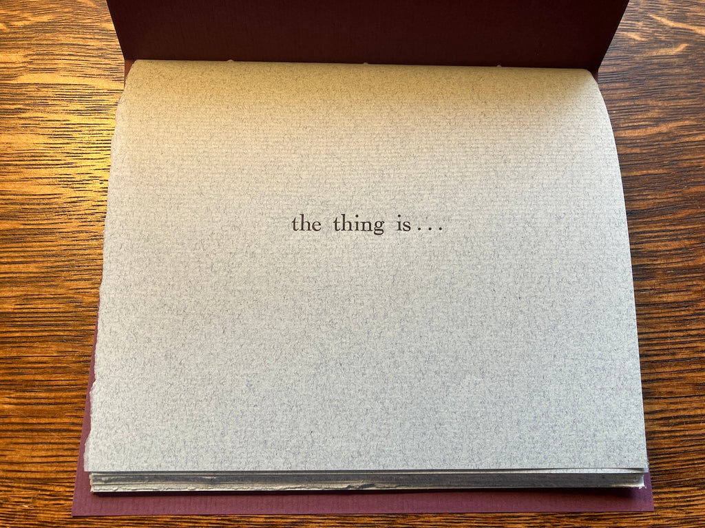 the thing is...