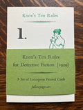 Knox's Ten Rules