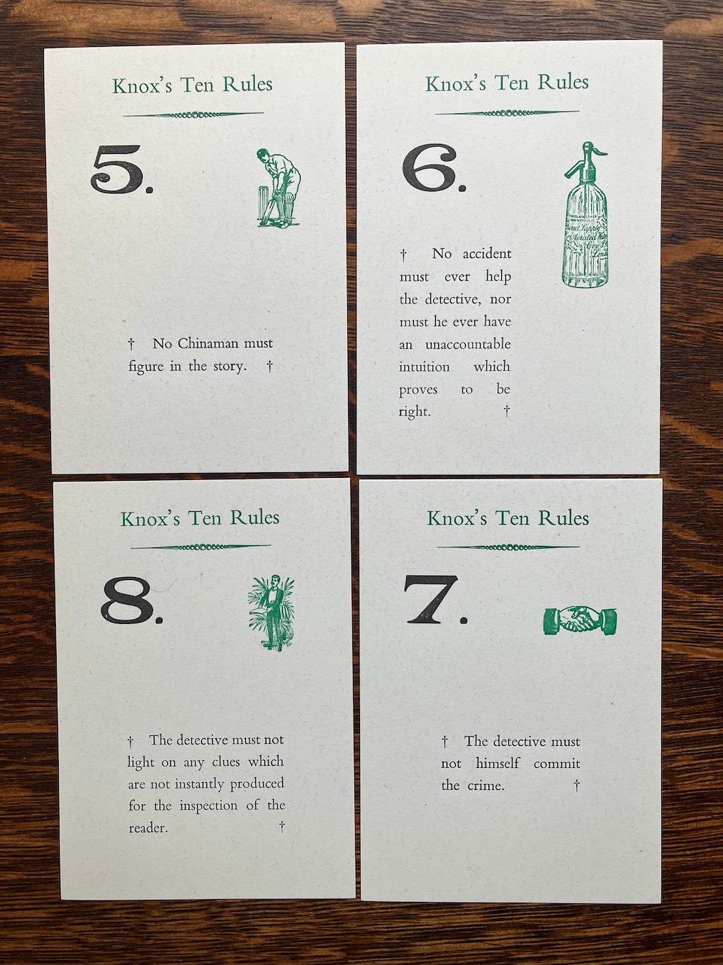 Knox's Ten Rules